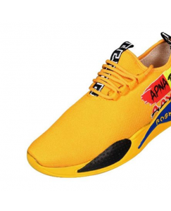Stylish Yellow Printed Apna Time casual shoes, Sport Shoes for Mens GL